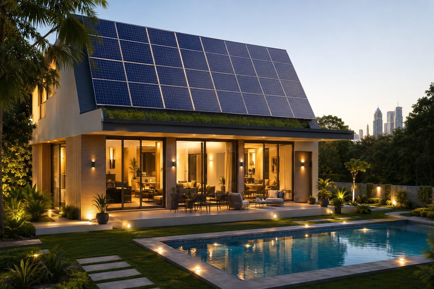 Solar-powered property in Karachi